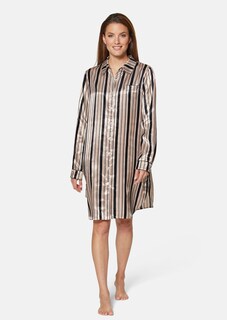 Satin-Sleepshirt in edlem Streifendessin thumbnail 2