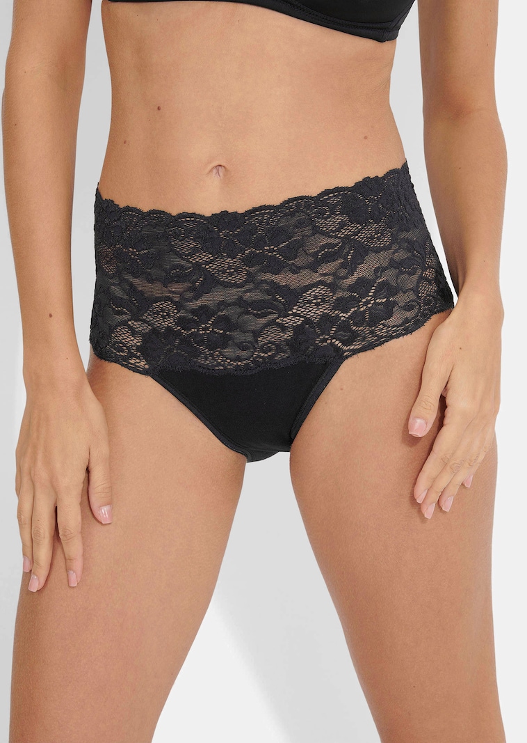 Cotton waist briefs in a pack of 2