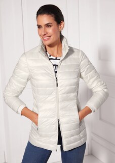 Warm wattierte Steppjacke mit Kapuze thumbnail 7