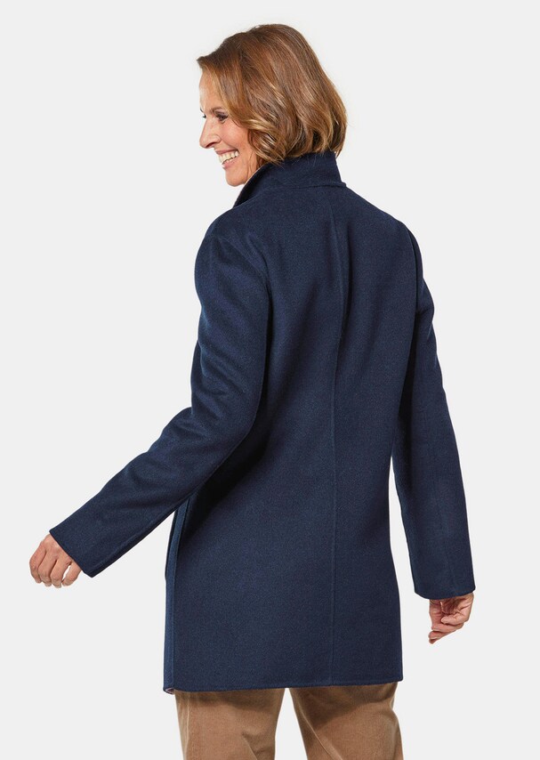 Hoogwaardige, omkeerbare lange jas met luxueuze randafwerking 2