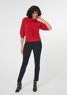 Slim five-pocket jeans with sequins thumbnail 2