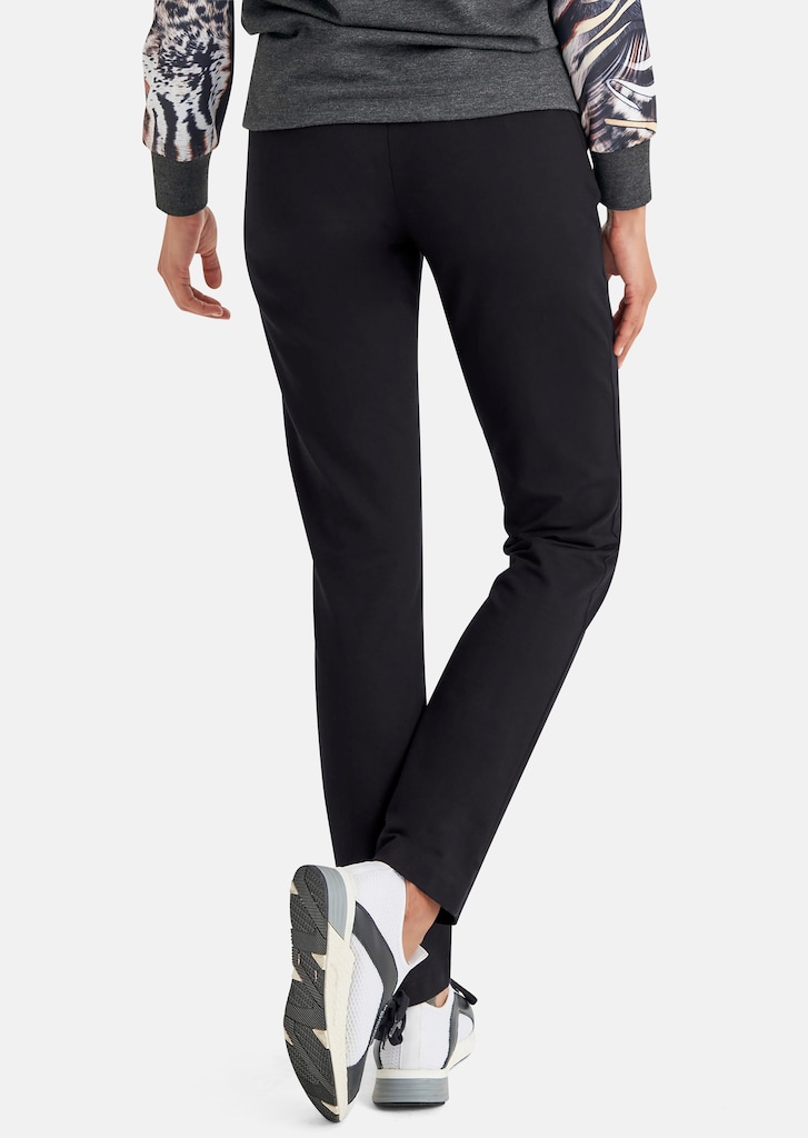 Slim-fit comfort trousers in lightweight textured fabric 2