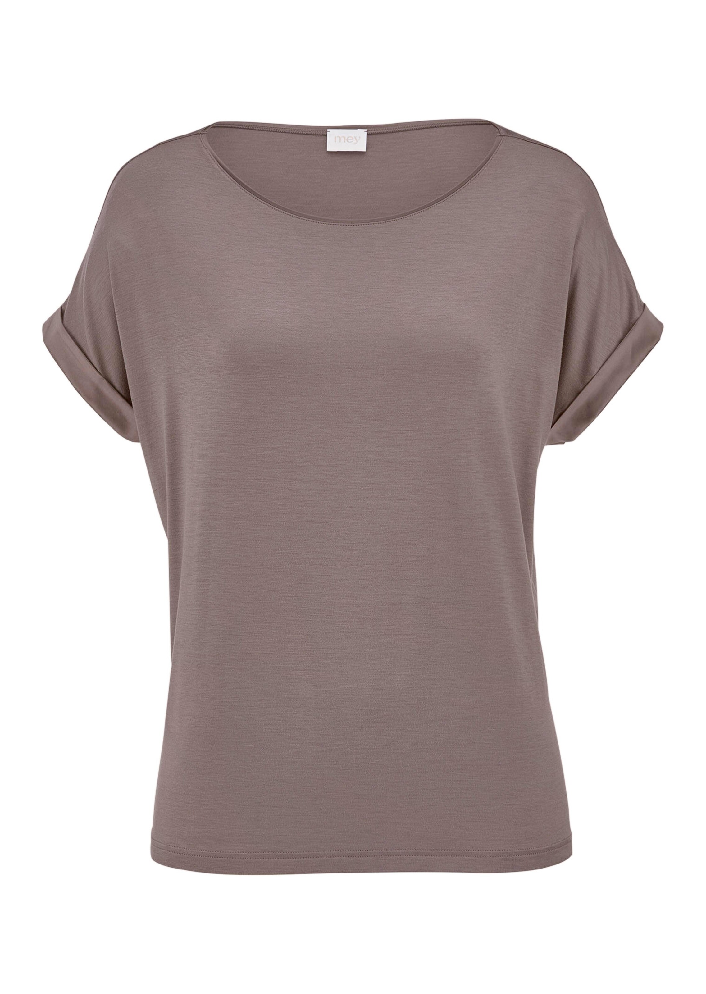 Pyjama-Shirt mit Satin-Details