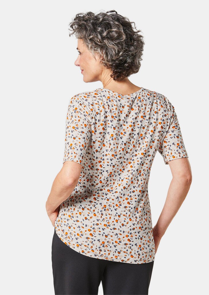 Druckshirt mit Rundhals und ½-Arm