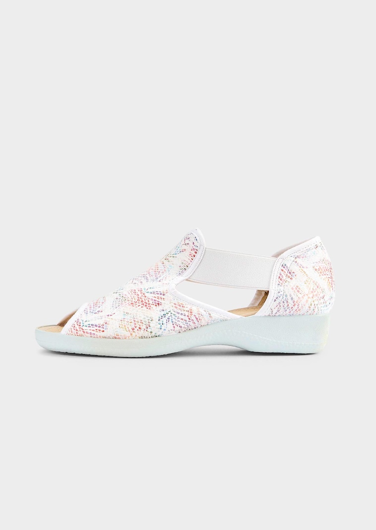 Sandales avec imprimé floral