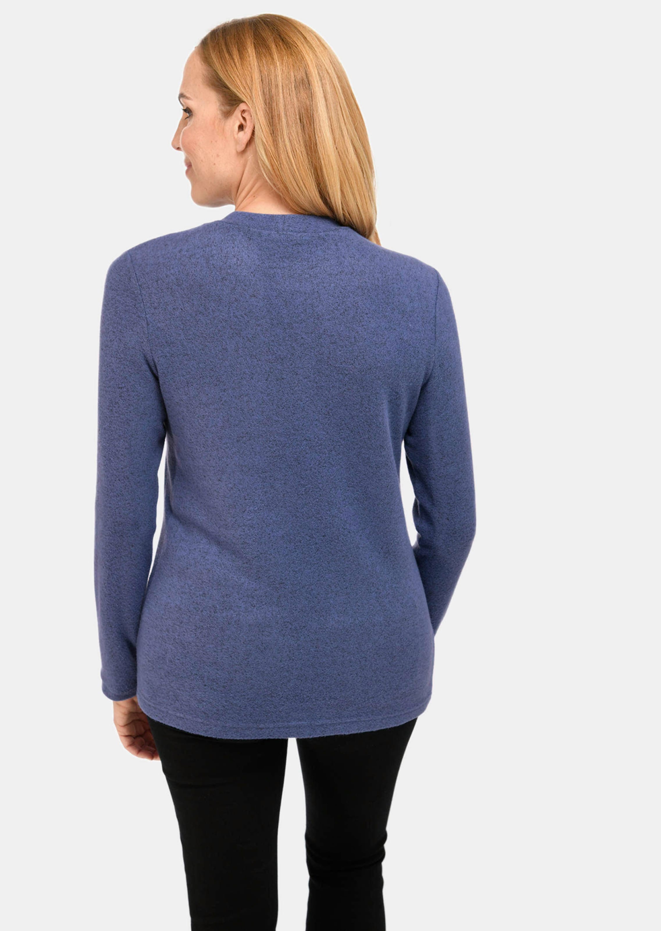 Confortable T-shirt avec pierres scintillantes - bleu / chiné - Gr. 21 de Goldner Fashion