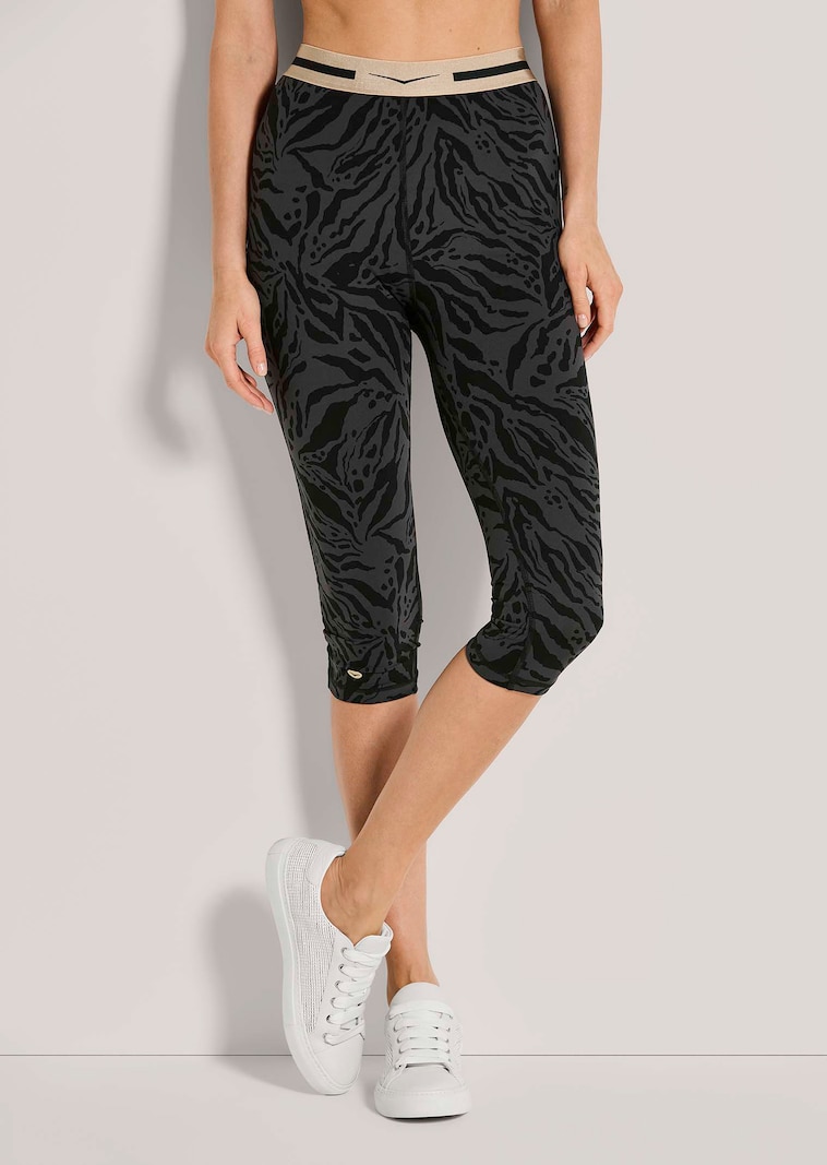 Capri-Tights mit modischem Allover-Print