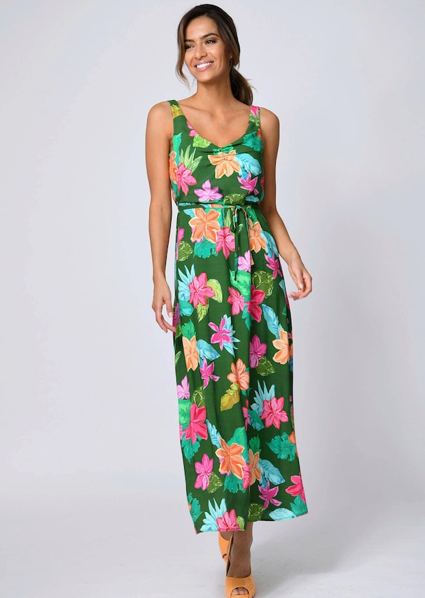 Kleid in sommerlichem allover Blumendessin 4
