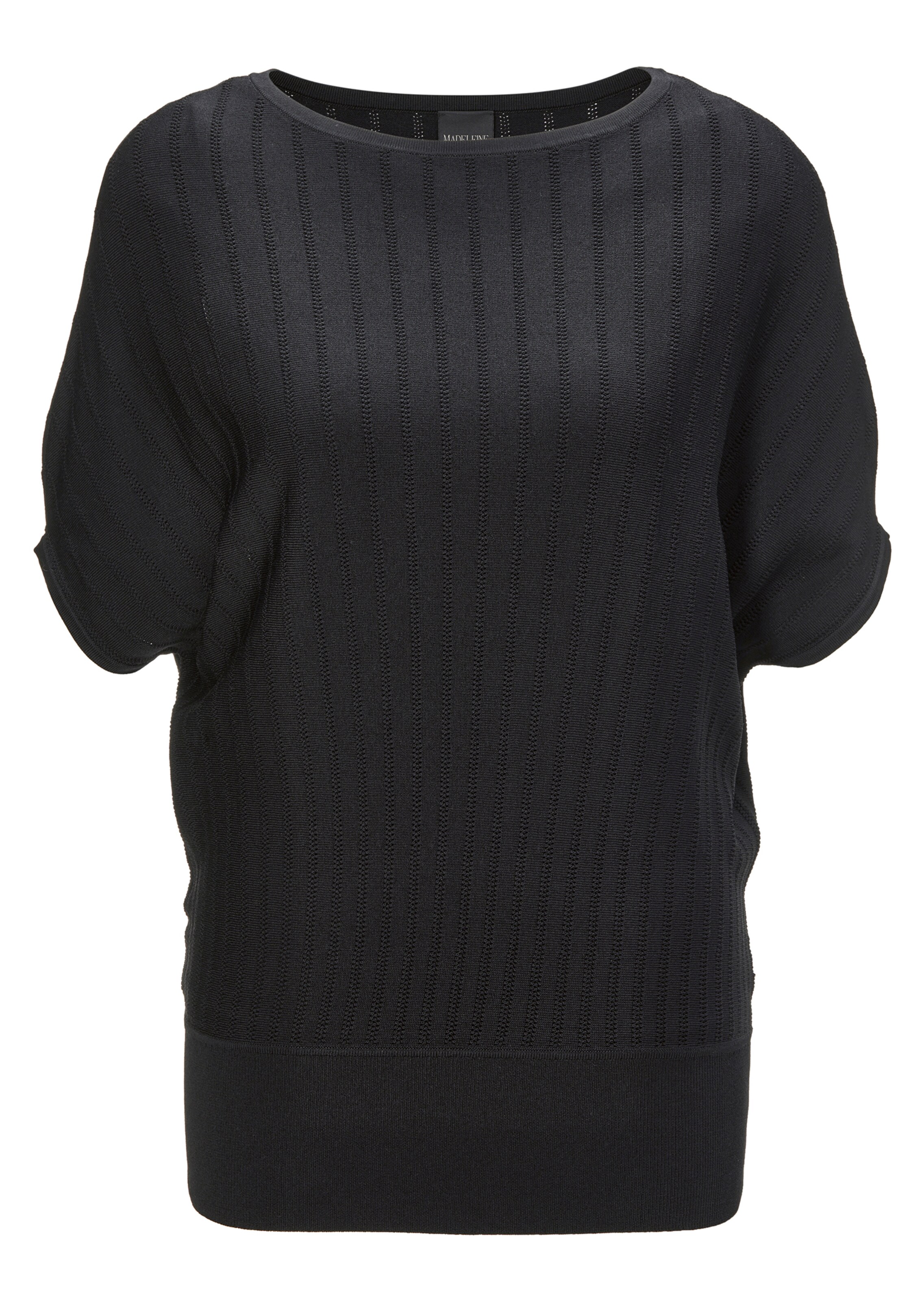 Pointelle-Pullover mit kurzen Ärmeln
