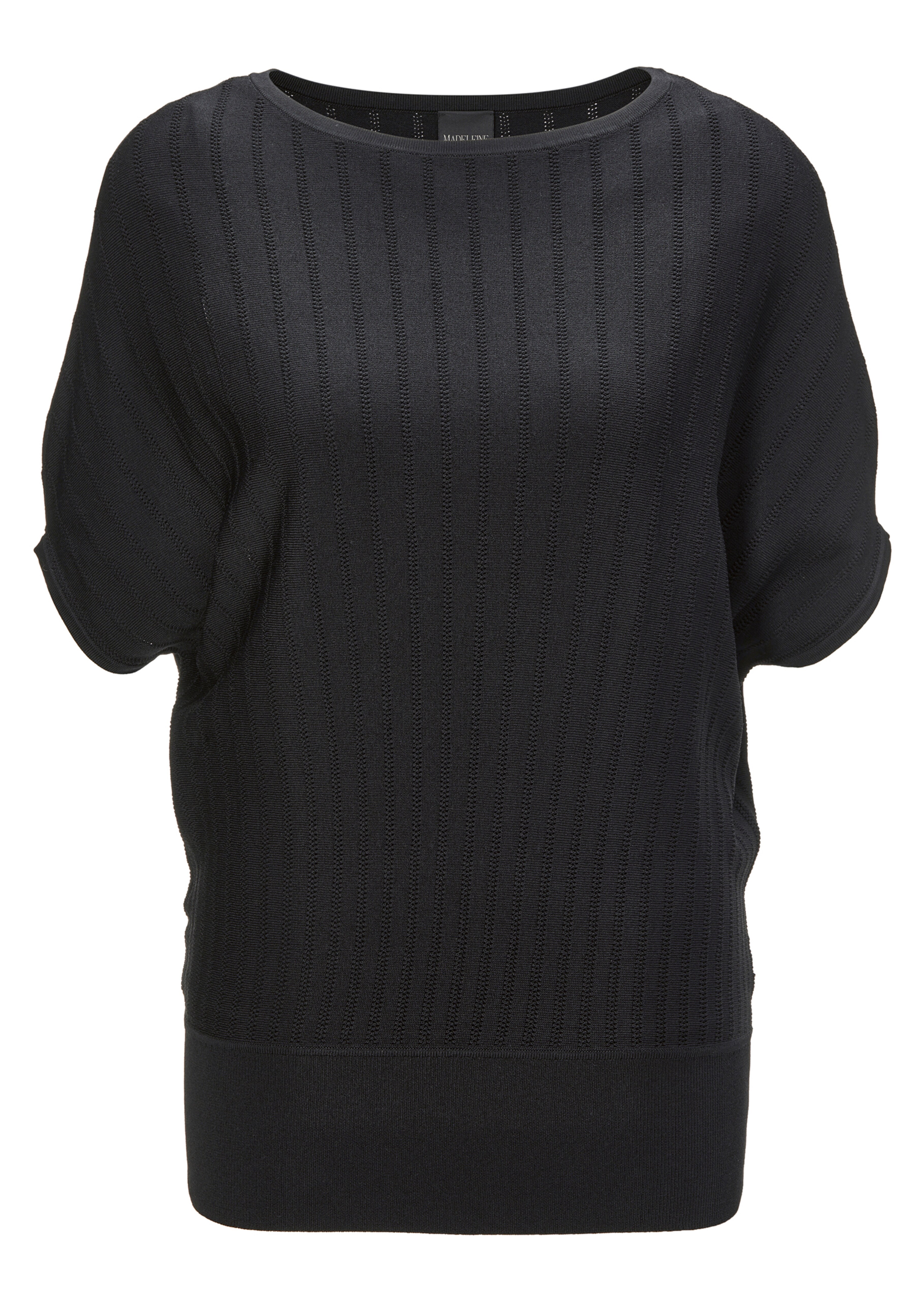 Pointelle-Pullover mit kurzen Ärmeln