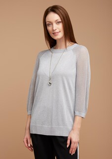 Pull en tricot métallisé thumbnail 1