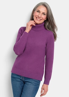 Warmer Strickpullover mit Rollkragen thumbnail 1