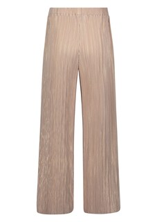 Verkürzte Plissee-Hose mit Glanzgarn thumbnail 3