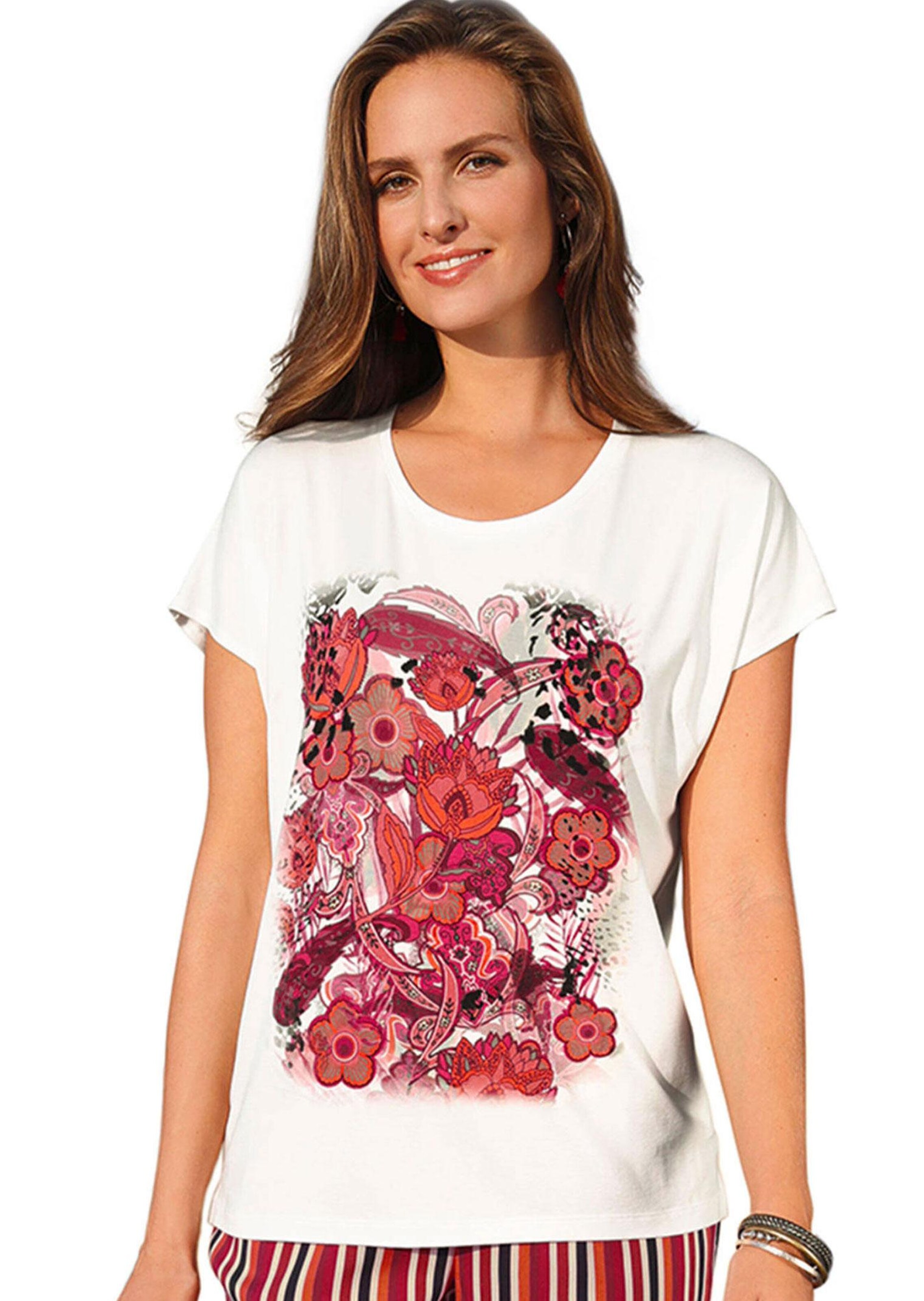 Elégant T-shirt avec motif à l'avant