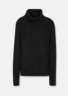 Rippstrick-Pullover mit Rollkragen thumbnail 5