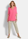 Comfortabel blouseshirt van chiffon en jersey thumbnail 2