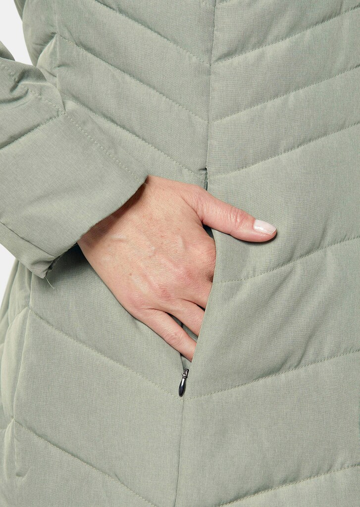 Warme Steppjacke in Jeansoptik