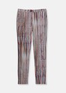 Cropped cigarette trousers with striped print thumbnail 6