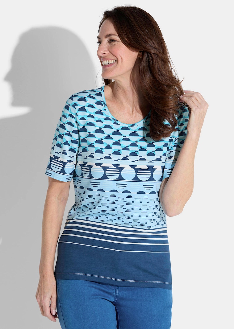 Shirt mit grafischem Alloverprint