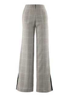 Wide-leg Prince of Wales check trousers thumbnail 1