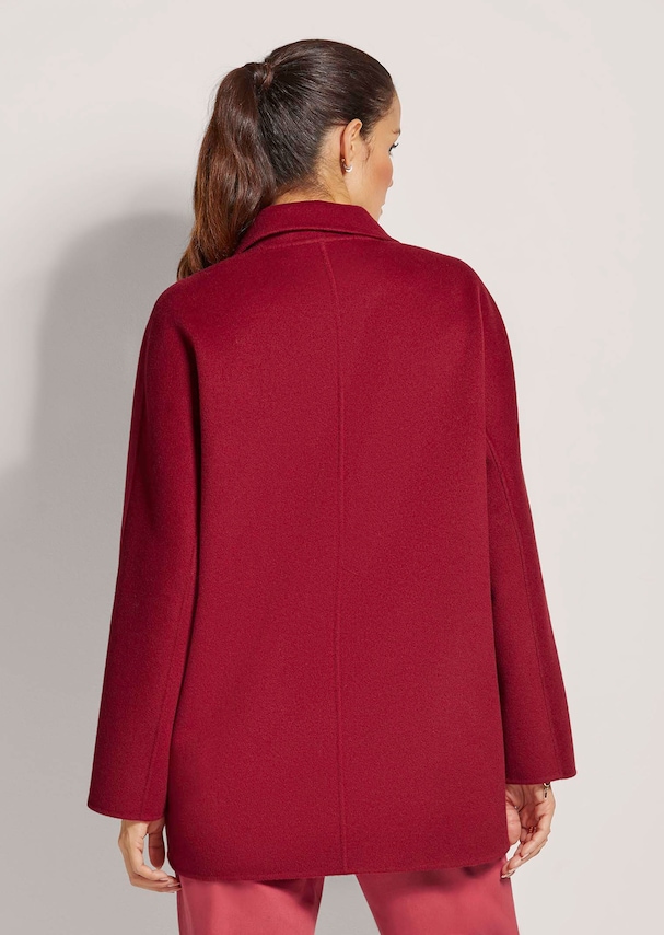 Doubleface-Mantel aus reiner Wolle 2