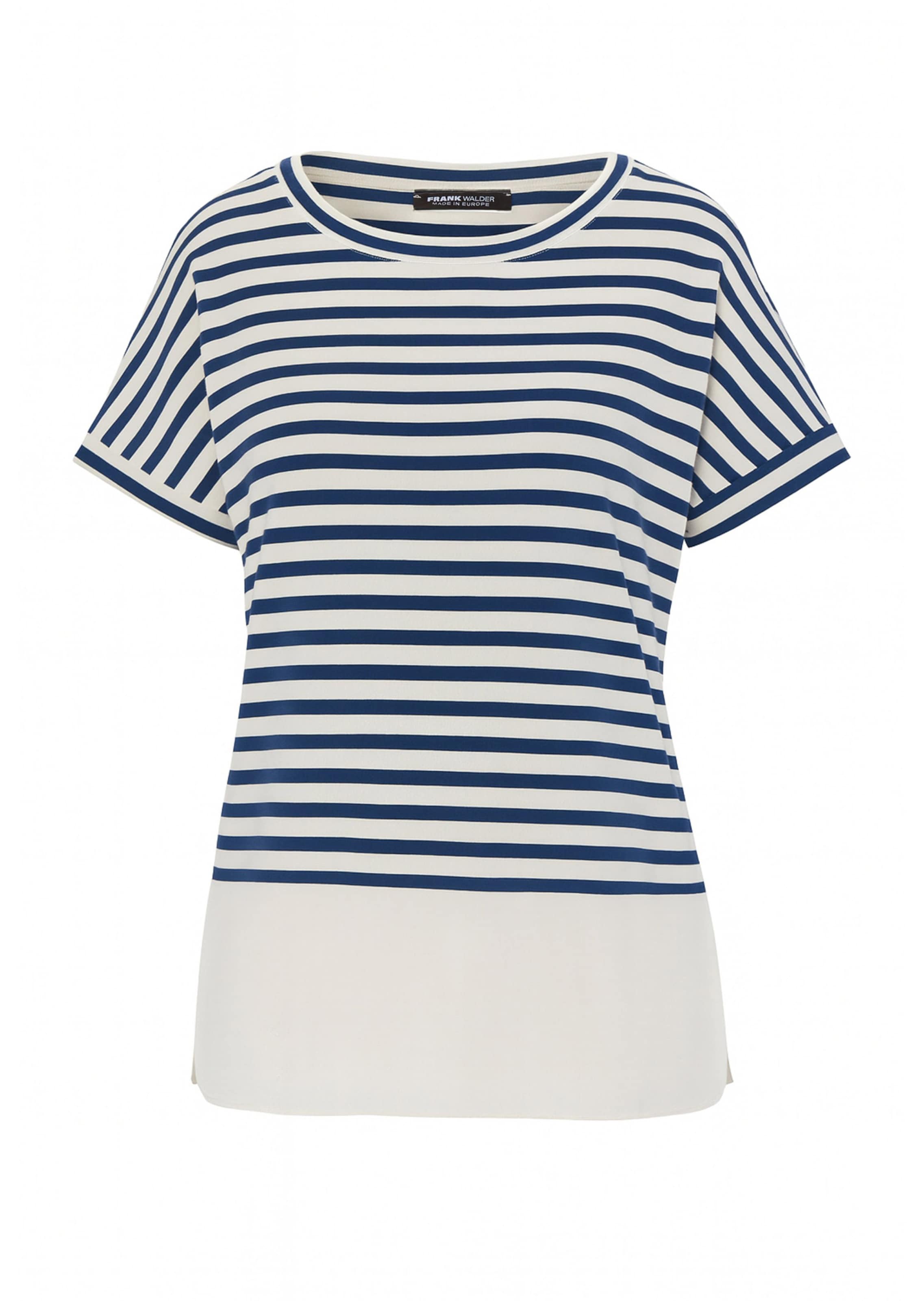 T-shirt à rayures avec base rapportée