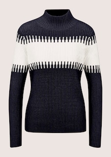Pull avec motif à larges rayures thumbnail 6