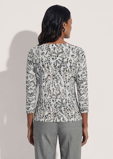 Pull en cachemire avec imprimé allover thumbnail 3