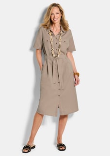 Safarikleid aus Baumwolle und Leinen thumbnail 2