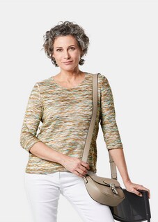 Stilvolles Multicolorshirt in pflegeleichtem Feinstrick thumbnail 3