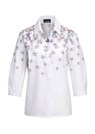 Modische Druckbluse mit Hemdblusenkragen thumbnail 6