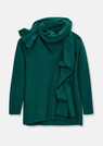 Knitted jumper with detachable scarf thumbnail 1