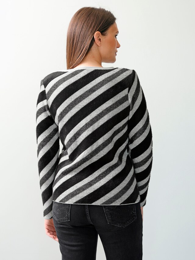 Pullover mit Streifen in Effektgarn 2