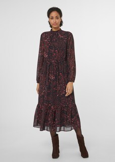 Long sleeve dress with unique print thumbnail 1