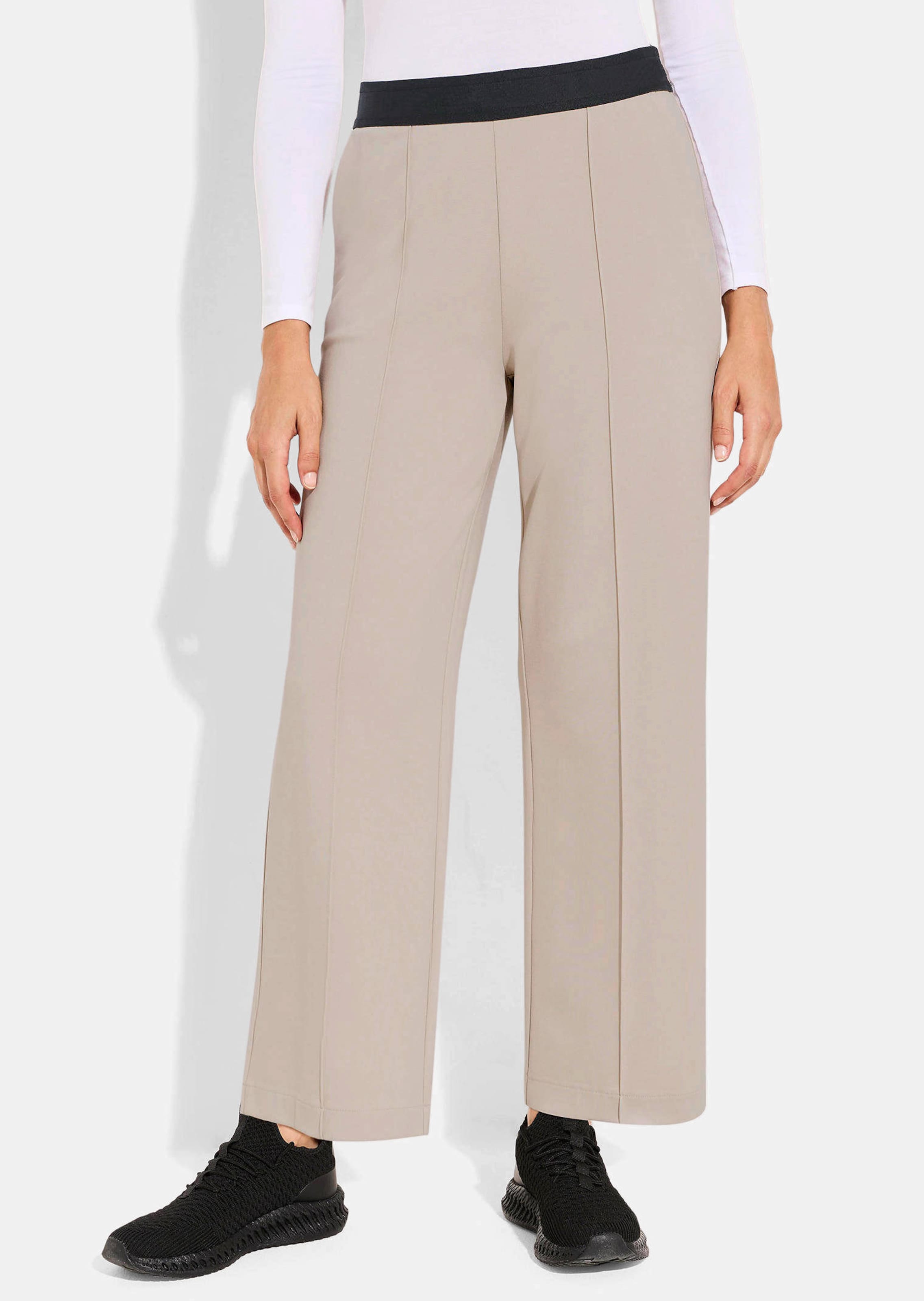 Pantalon de loisirs en jersey avec liseré