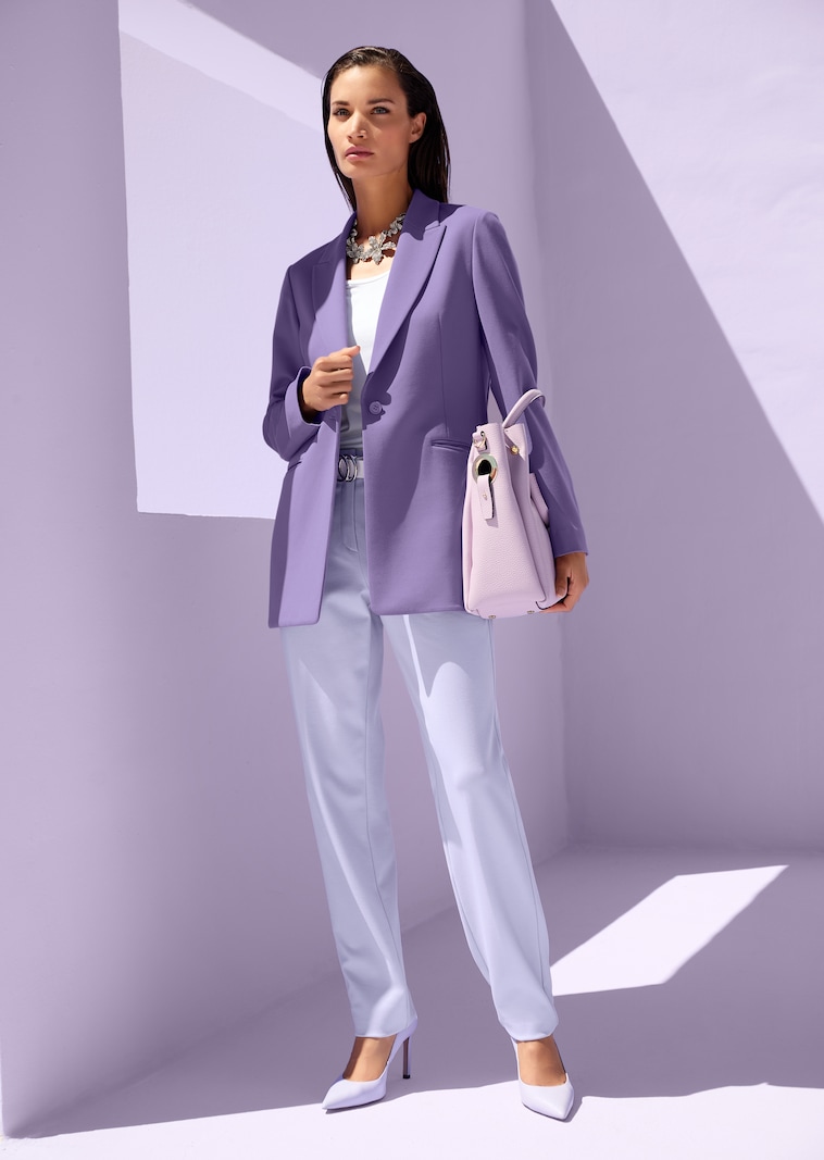 Jerseyhose mit Bügelfalten