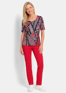 Katoenen shirt met grafische print thumbnail 2