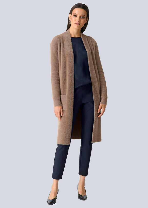 Strickjacke mit kleinem Stehkragen 1