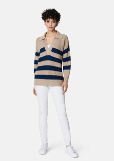 Streifen-Pullover mit Wolle und Kaschmir thumbnail 2