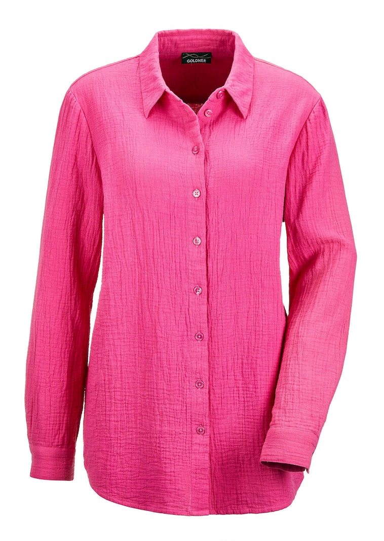 Blusenhemd aus Baumwoll-Musselin