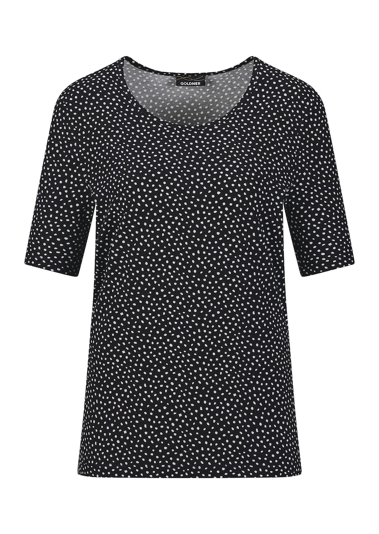 Jersey-Shirt mit Tupfen-Muster