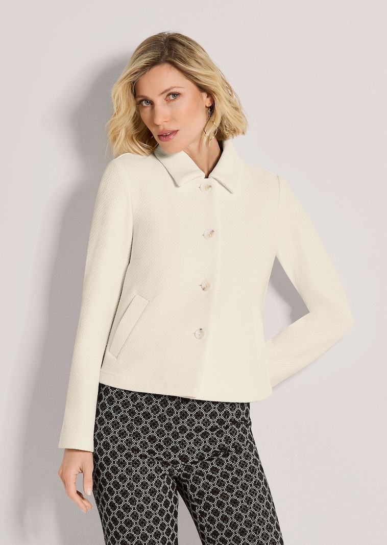 Vielseitige Jacke aus Struktur-Jersey