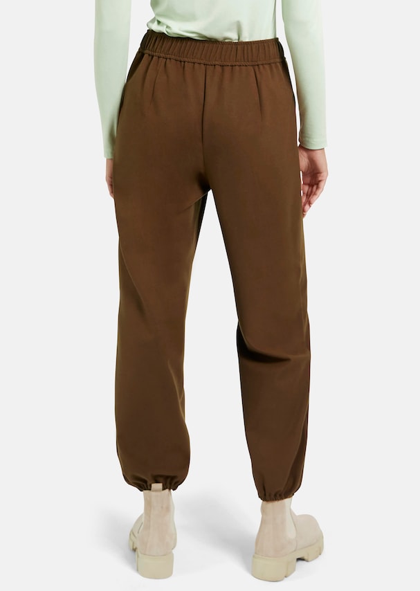 Wide trousers with elasticated waistband 2