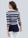 Shirt mit Chiffon am Saum thumbnail 5