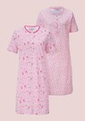 Lot de 2 chemises de nuit en pur coton thumbnail 6