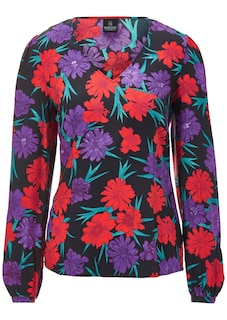 Blouse with colourful floral print thumbnail 1