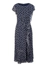 Summer dress with polka dot print and flounces thumbnail 6
