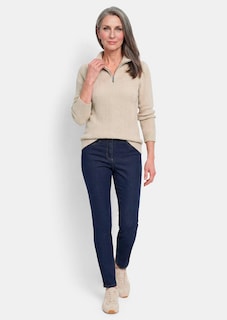 Tricot pullover met troyerkraag thumbnail 2