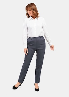 Kreukarme broek MARTHA met elastische tailleband thumbnail 2