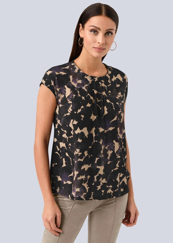 Shirtbluse mit Rundhalsausschnitt 4